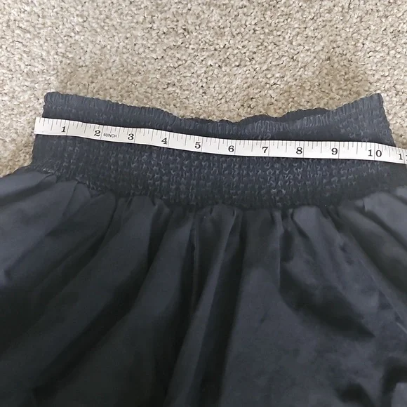 Free People Cotton Blend Pleated Wide-Leg Trousers in Black Size S - Picture 11 of 13